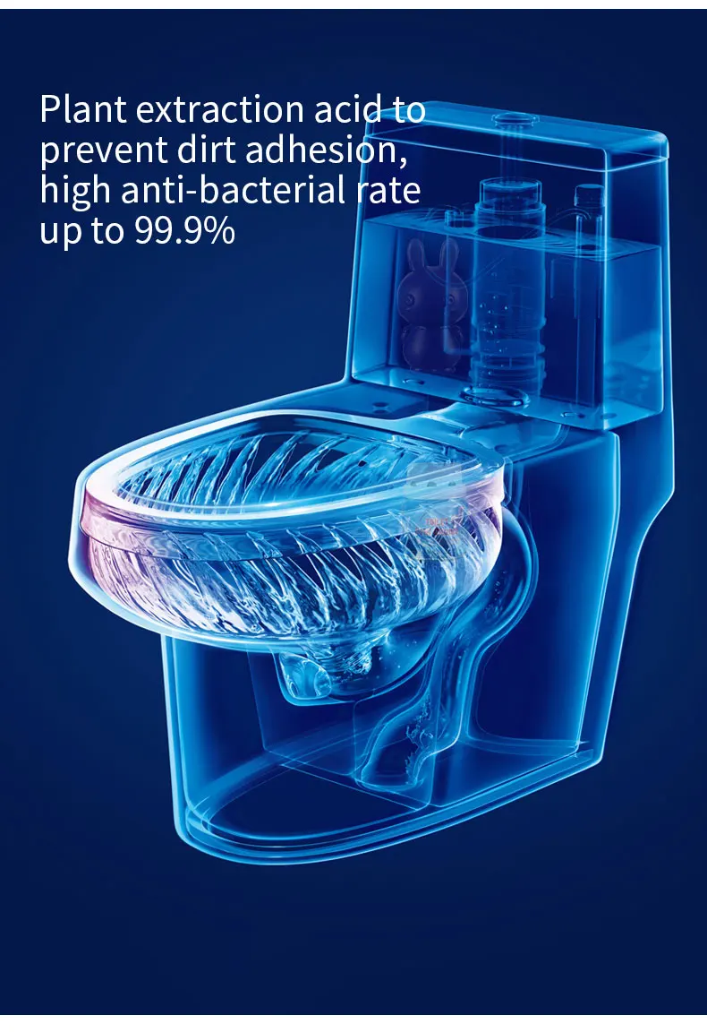 toilet bowl fresh flushes Clean & Deodorizes toilet bowl cleaner bottle glass jar last 3 month