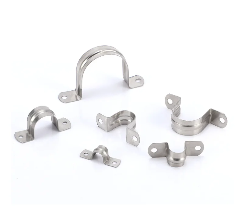 Galvanized saddle clamp fixed hydraulic clamp thickened U-buckle clamp