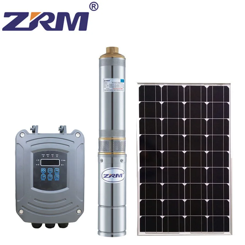 3-дюймовый постоянного тока 48V 500W глубоких скважин винт погружной насос на солнечных батареях