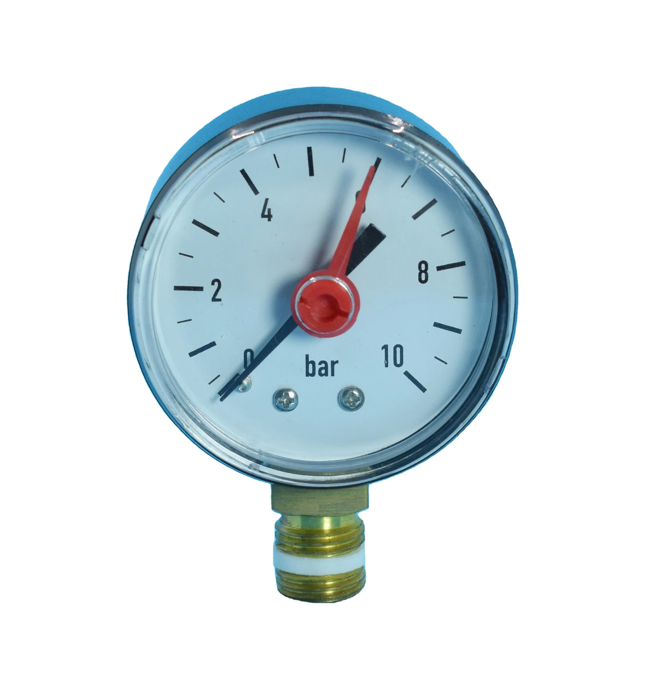 Новый манометр из нержавеющей стали, гидравлический манометр 10 бар