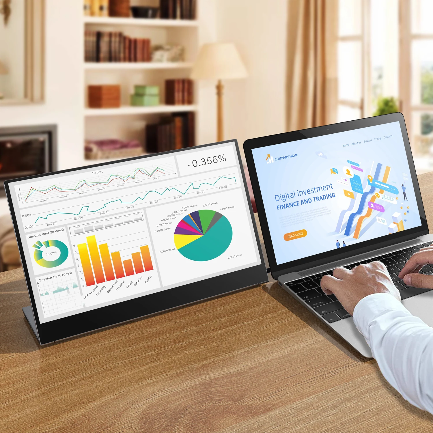 Drop Shipping 4K Portable Monitor 15.6 Inch Ultra-thin IPS 400nits LCD Computer Display with USB Type-C For Laptop PS4 Switch