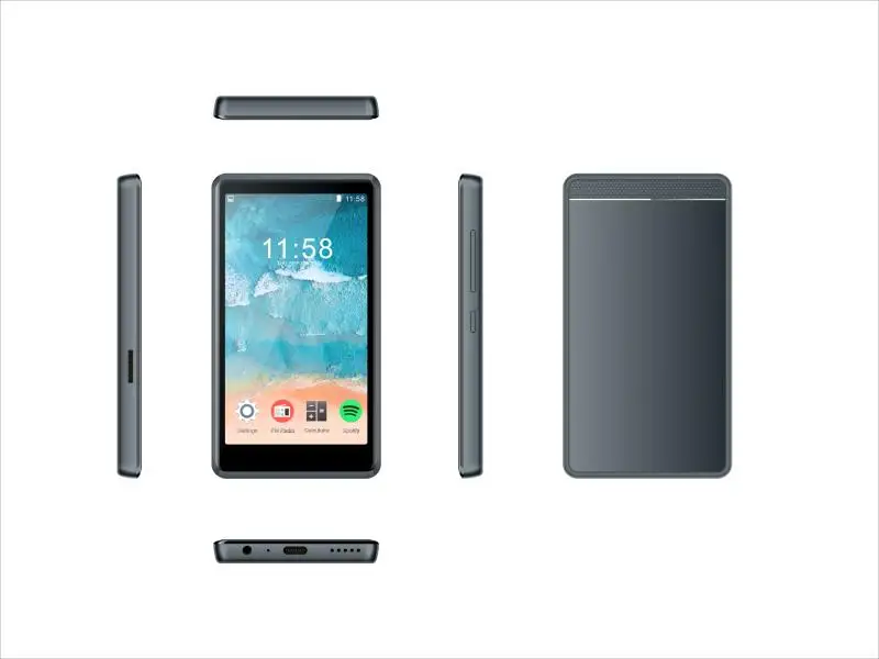 Mp3-плеер M8 с поддержкой Wi-Fi и bluetooth, 4,0 дюйма, полноразмерный сенсорный экран, Mp3, Mp4 плеер с динамиком, цифровой музыкальный плеер с FM-радио