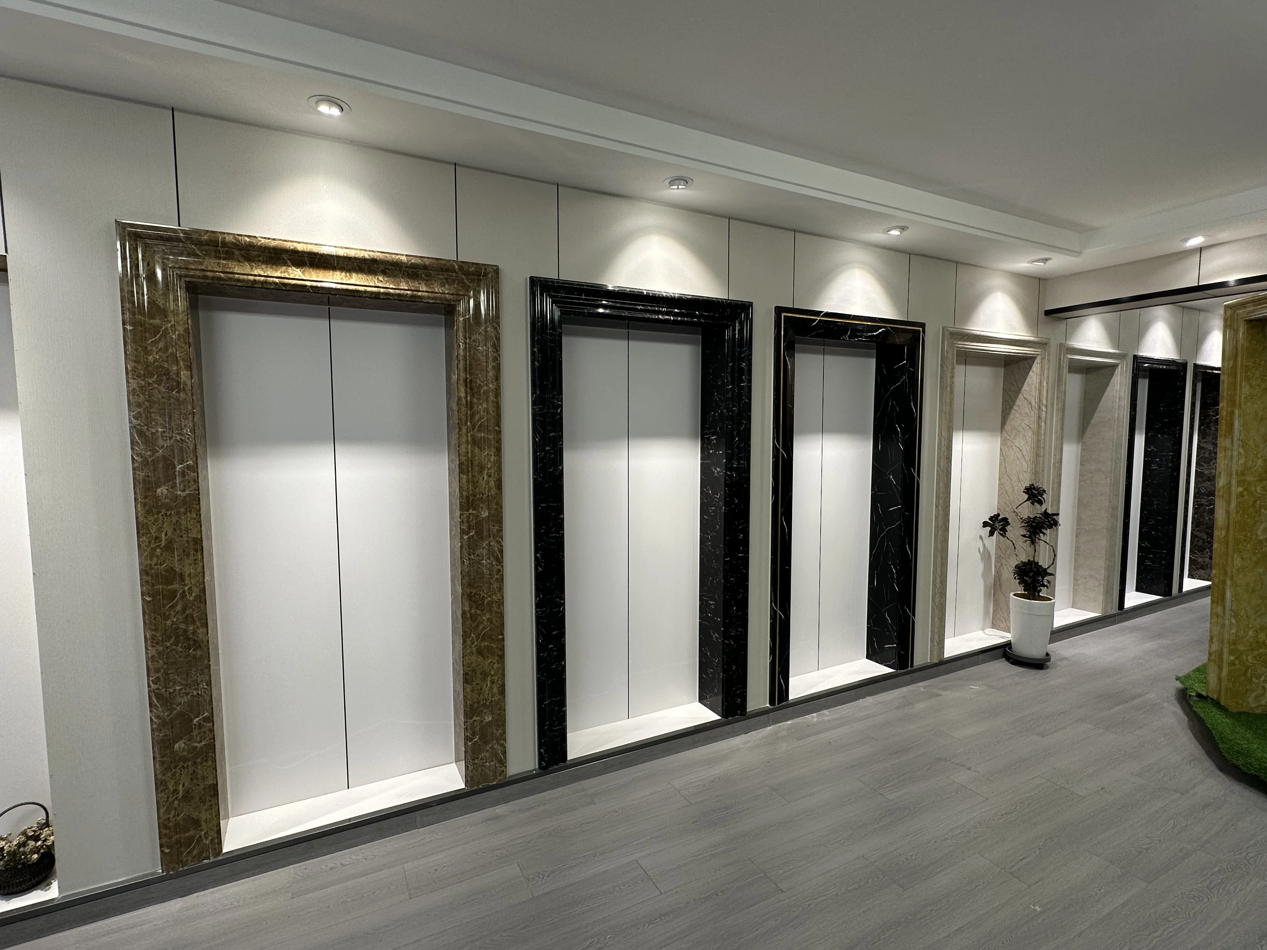 Stone plastic elevator parts for engineering elevator marble door cover line
