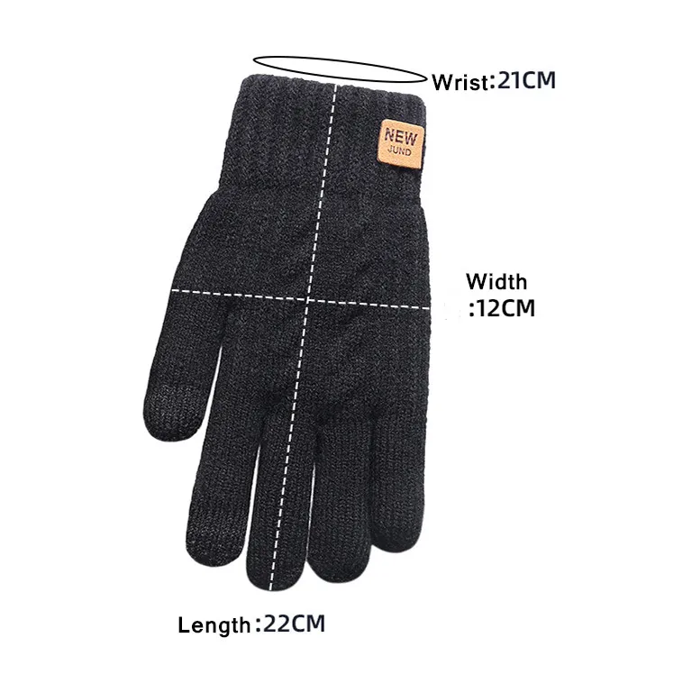 Термовязаные зимние теплые перчатки унисекс с логотипом на заказ, для холодной погоды, для езды на велосипеде, бега, пешего туризма, для работы с сенсорным экраном