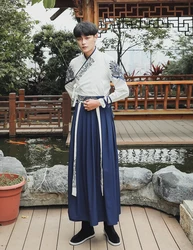 Традиционное китайское платье Hanfu, старинная вышивка, китайское ханьфу для мужчин и женщин