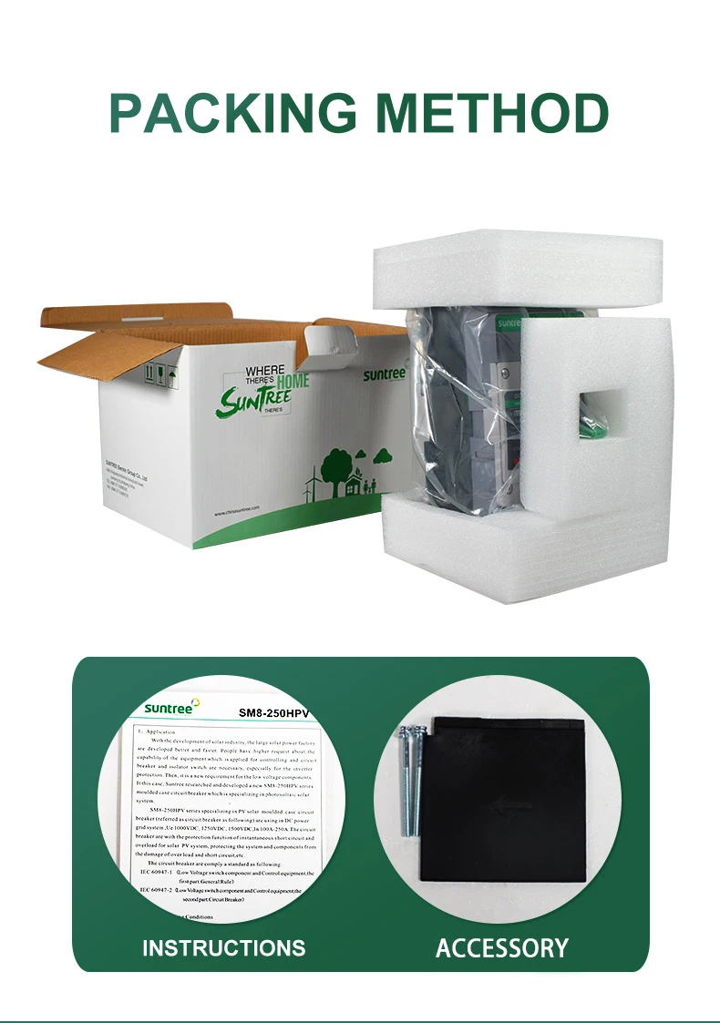 100/125/160/200/225/250/400/500/630amp 3 phase wenzhou mccb electrical molded case circuit breaker 1500V