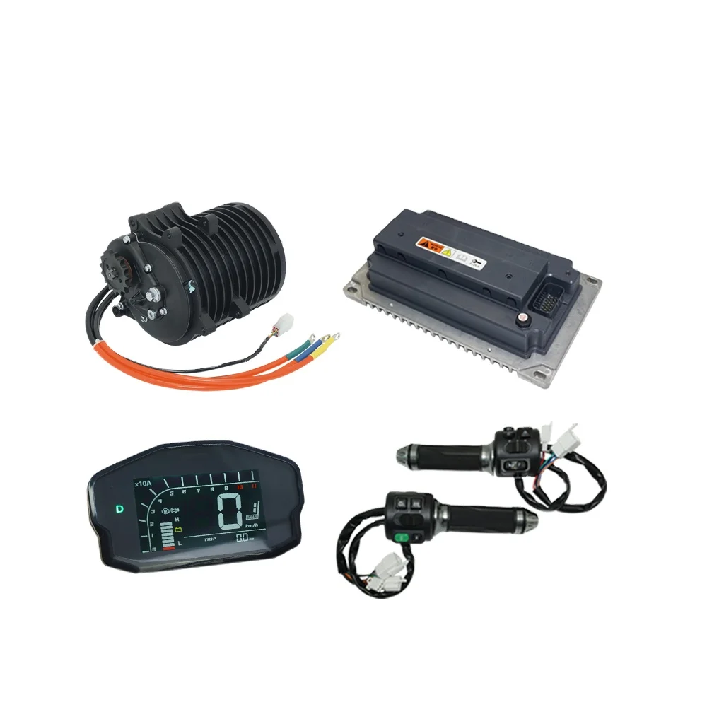 QS 138 3000W V3 72V 100kph Mid drive Motor с контроллером Votol EM200-2 для E-motorcycle