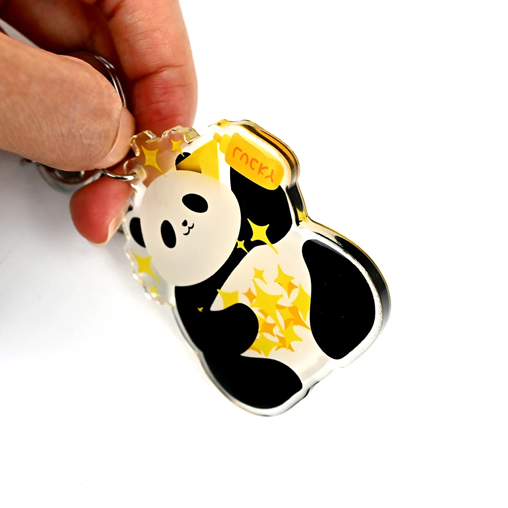 Custom Hotel Keychain Blanks Holographic Key Tag UV Printing Plastic Acrylic Key Chains Vintage Hotel Keychains Motel Keychain