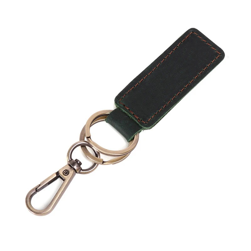 Wholesale Genuine Luxury Premium Retro Leather Key chain custom genuine leather keychain