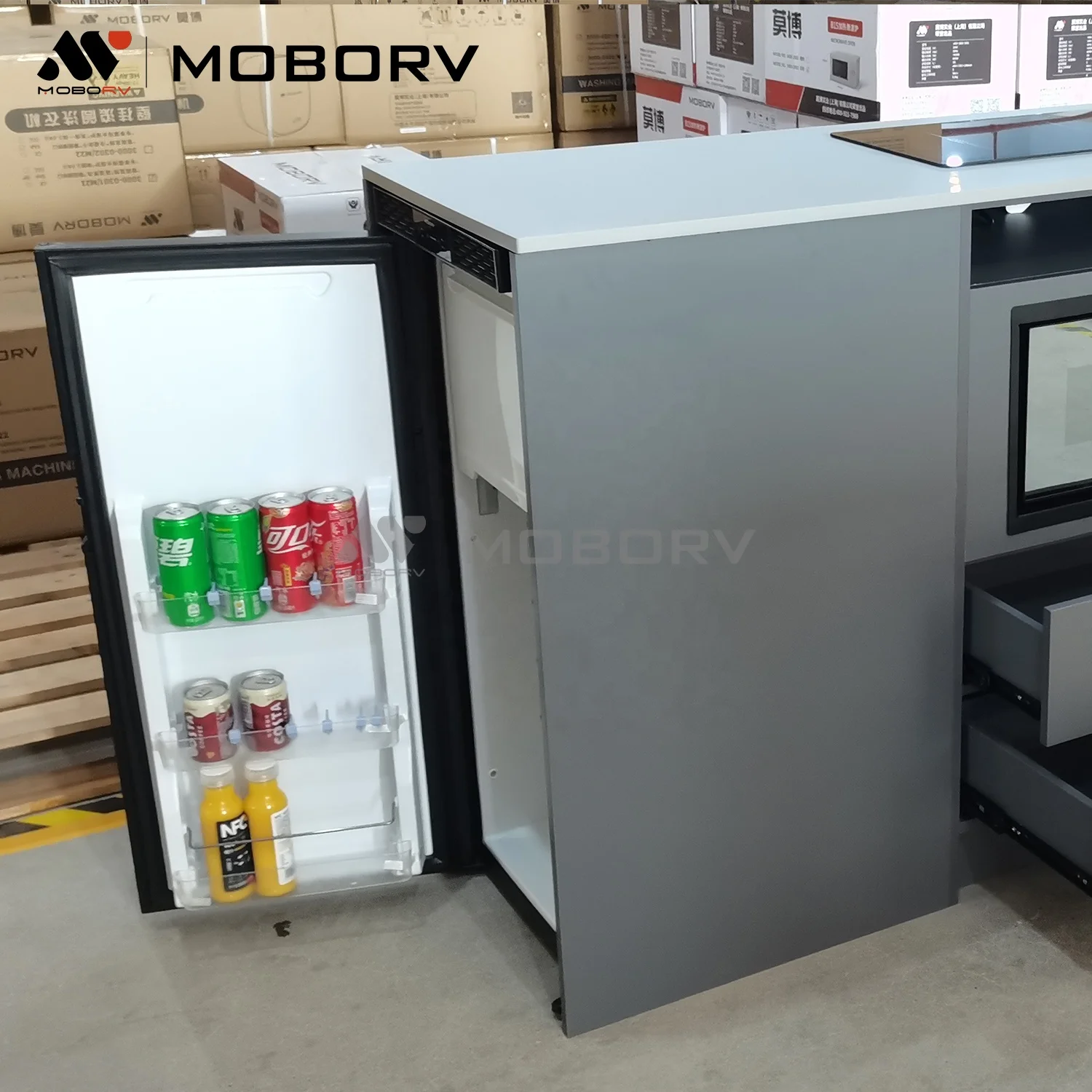MOBORV сертифицированная бытовая техника система подъема кровати комплект фургон для кемпинга мебель и холодильник микроволновая печь раковина