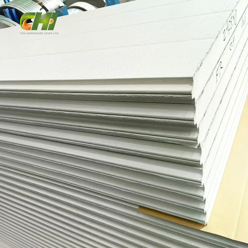 CHI 16x7 9x7 Polyurethane Foam Sectional Automatic Sandwich Panel For Garage Doors