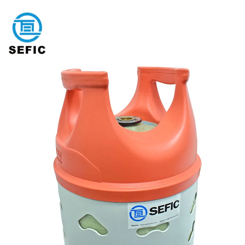 Low Pressure Excellent Material 7.5kg/10kg/12kg/15kg LPG Plastic Glass Fiber Cylinder LPG Composite Cylinder