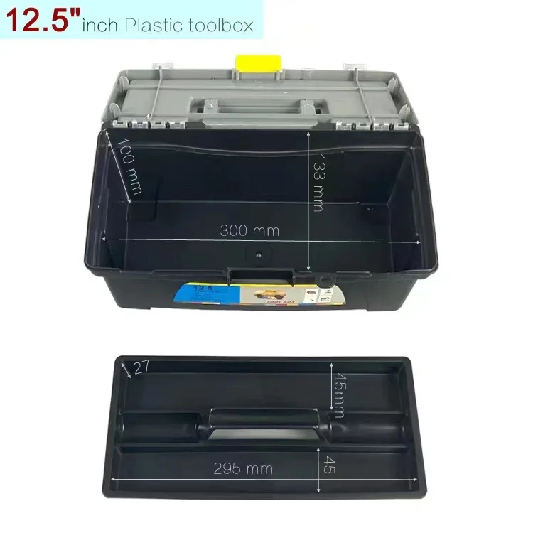Mini Tool Box With Handle Compartment Storage Organizers Toolbox Hardware Tool Soldering Iron Accessories Toolcase