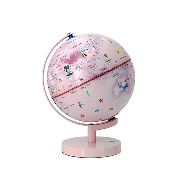 Hot sale Unique Miniature Teaching Children Rotating Plastic Globe