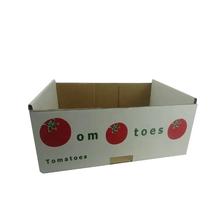 Wholesale custom cheap durable banana tomato box fruit carton box vegetable packing box