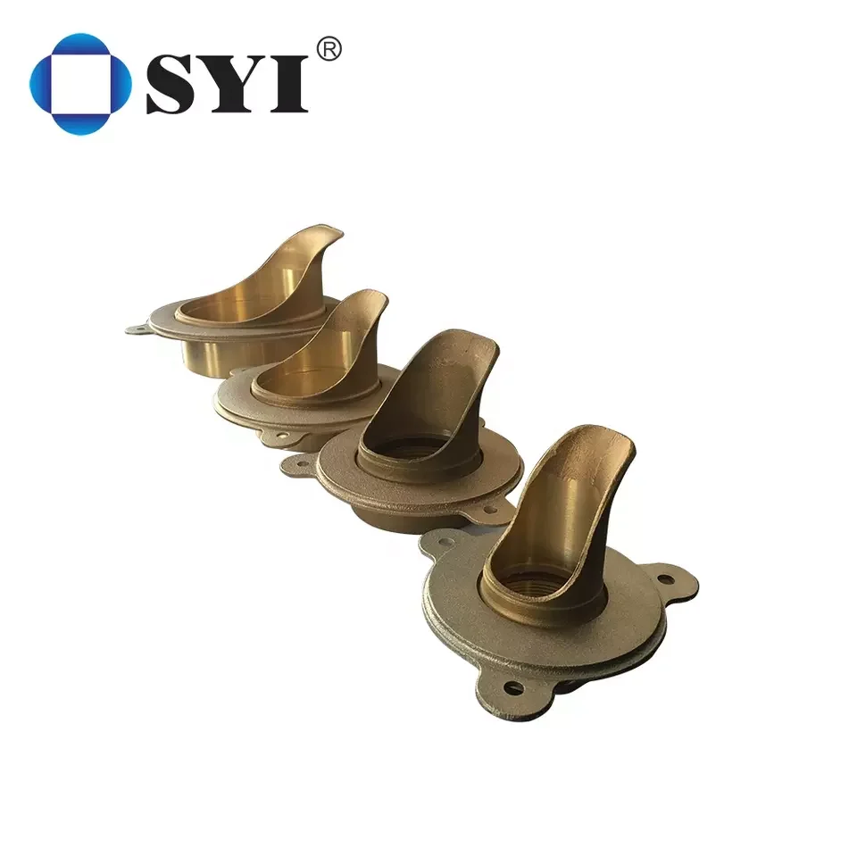SYI Nickel Bronze Downspout Nozzle Floor Drain