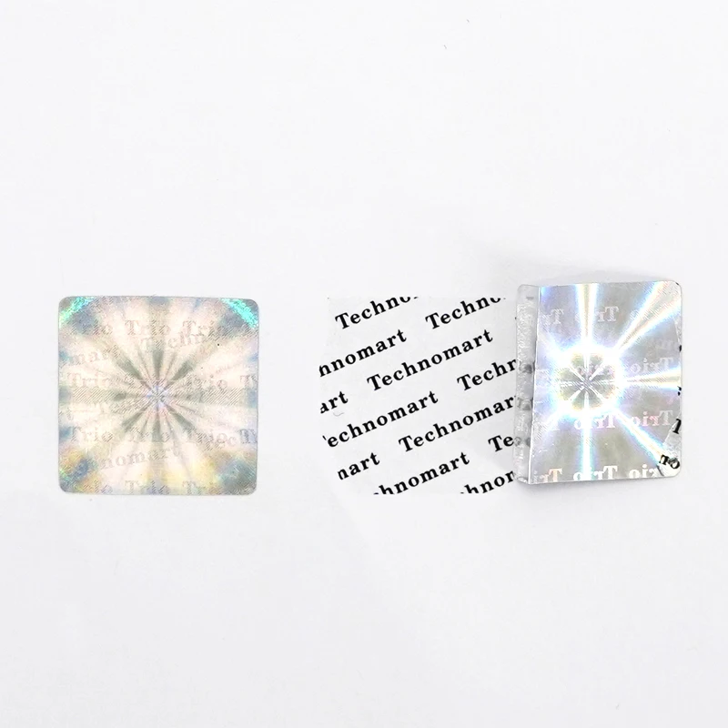 Digital Printing Custom Hologram Warranty Security Seal Removed Tamper Evident VOID Holographic Laser Stickers Label