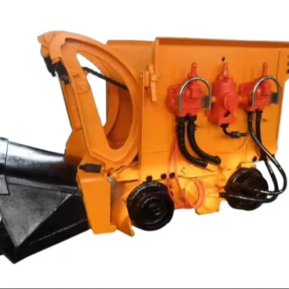 Underground mine use pneumatic  stone loader wheel tram model C-13 with solid tyre