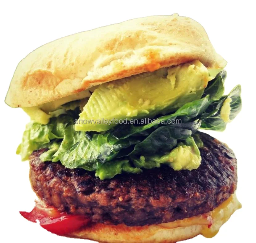 Non-GMO Meatless Plant-Based Vegan 0g Net Carb Patties Substitute  for burger Wholesome Provisions, 110g (Plain, 10-Pack)