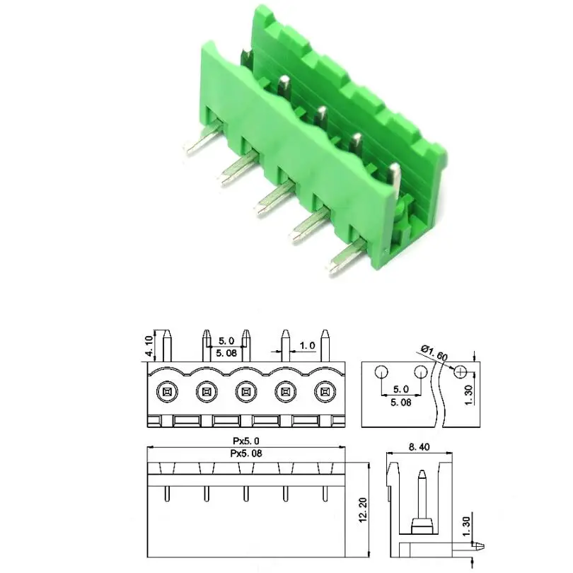  2EDGK 5 08/3 81 мм Штекерный + гнездовой набор Rta Подключаемая Клеммная колодка pcb коннектор 2P/3/4/5/8/10/12P прямая угловая