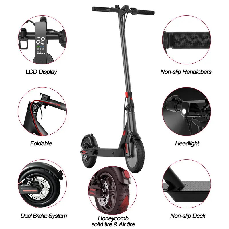EU UK And US Warehouse Available M365 Pro E Scooter 350W Folding Electric Scooters Adults