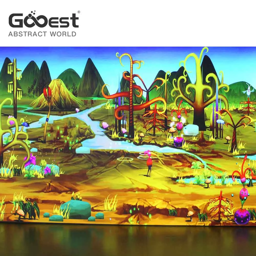 The Newest and first 3d interactive wall  drawing games projector