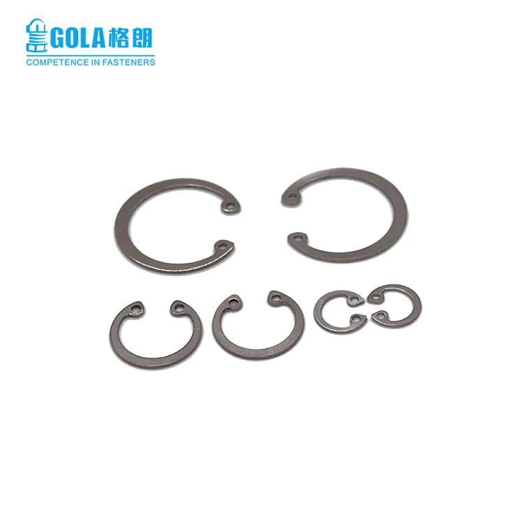 Carbon steel and stainless steel circlip/retaining rings for shafts circlips din6799