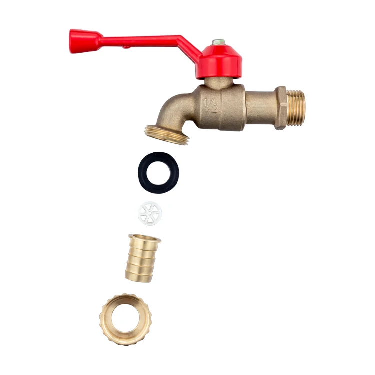 TMOK 1/2Inch Garden Tool Natural Brass Water Tap For HVAC System