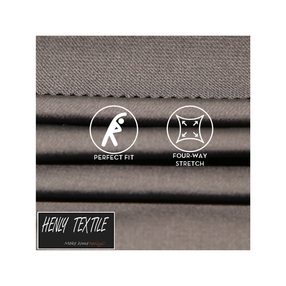 HT208114 85%POLYAMIDE 15%ELASTANE 260GSM KNITTED TRICOT FABRIC FOR LEGGING YOGA