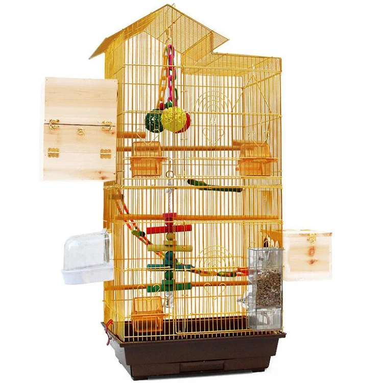 Chinese manufacturers Wrought Iron Large Flight Bird canary Cage for bird cage parrot cage