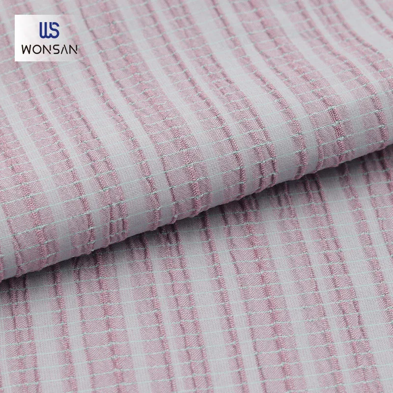 Customizable Rayon Polyester Spandex For  Garment Dresses Blouse Clothing Material Yarn Dyed Crepe Woven Fabric En Tissu