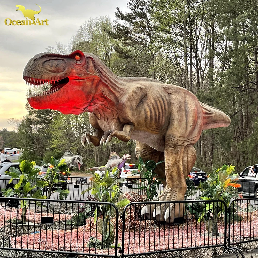 Dinosaur Dino Park Design  Life Size T-rex Robotic Dinosaur Animatronic Realistic Dinosaur Model For Sale
