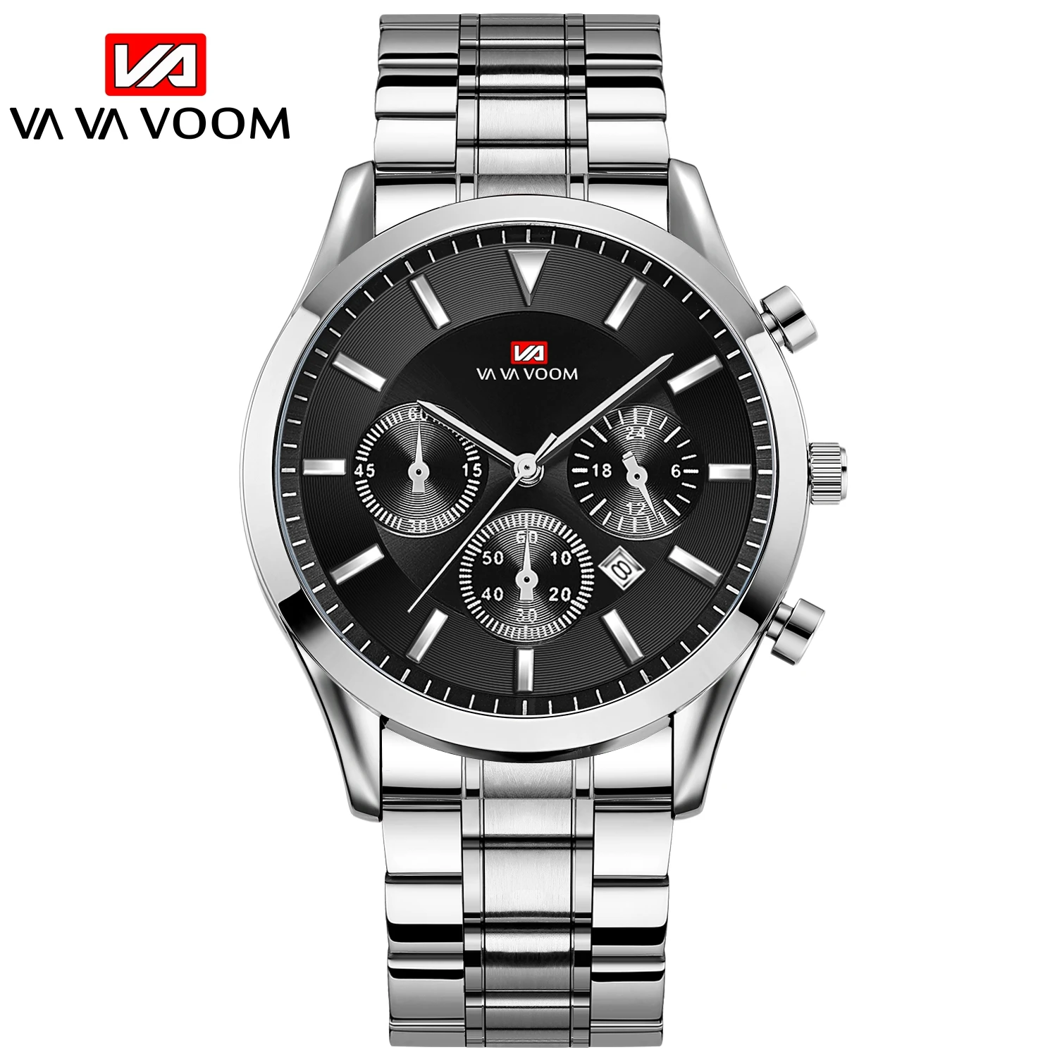 Hot Selling Best Quality Quartz Luxury Waterproof Stainless Steel Back Nickel Free Water Men Fashion Quartz Custom watch for men