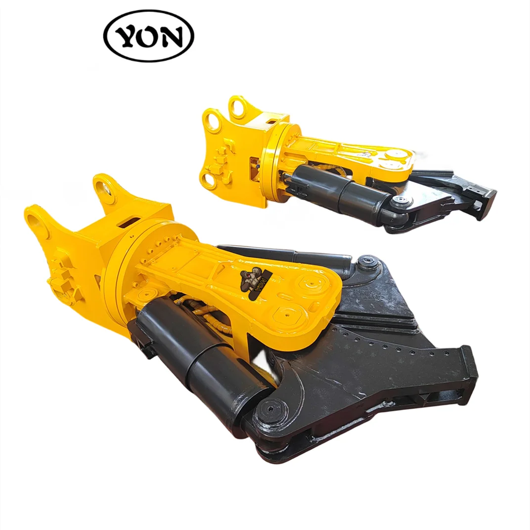 big diameter double ram 360 degree rotation hydraulic scrap scissors for 5-50 ton excavator