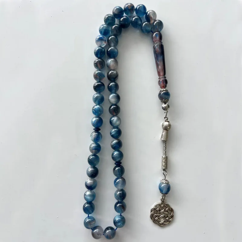 10mm 45 Beads Clear Crystal Tasbih Resin Muslim Gift Rosary Bead Islamic Prayer Beads Jewelry