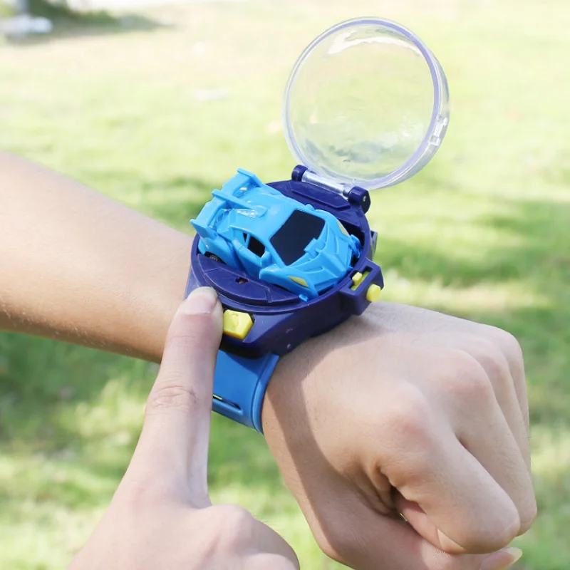Remote Control Car Watch Mini Cute Wrist Band 2.4GHz Infrared Sensing Electric Racing Vehicle USB Charging Smart Toy Kids Gift