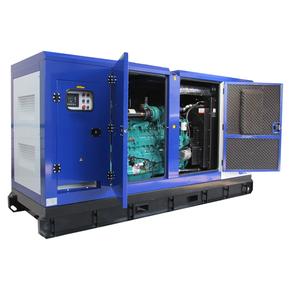  200kW 250kva Heavy Duty Water Cooling AC Three Phase Electric Start Soundproof Diesel Generator With Cummins Engine