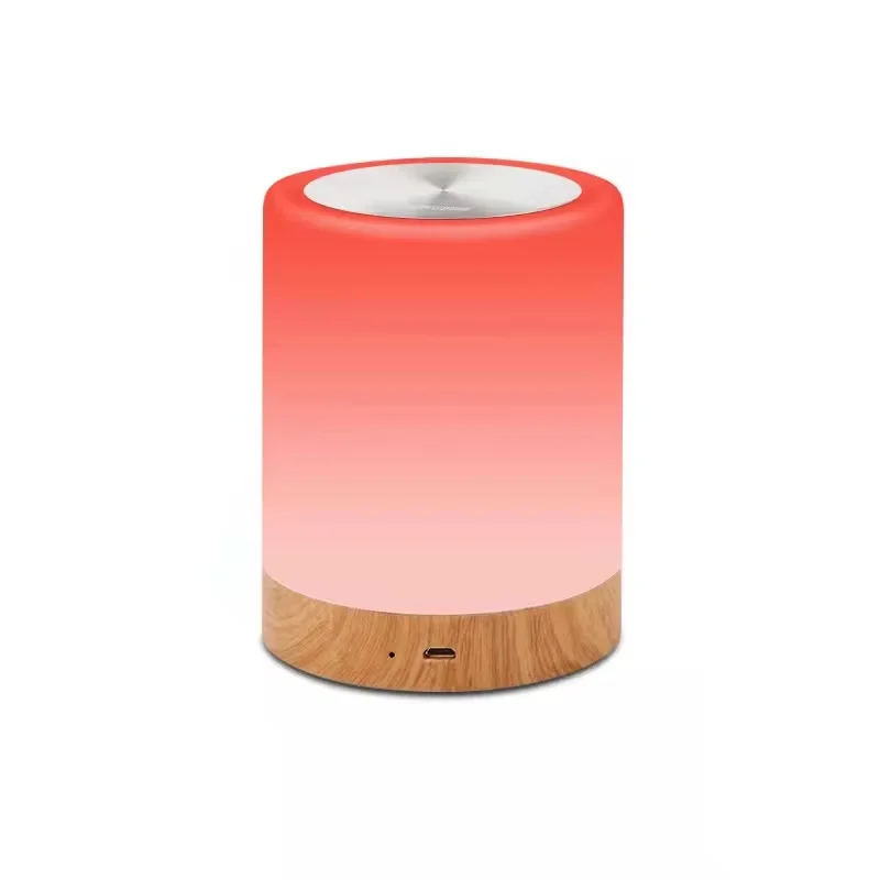 Touch Remote control LED RGB Table Lamp Rechargeable Night Light for Bedside Camping with Hook