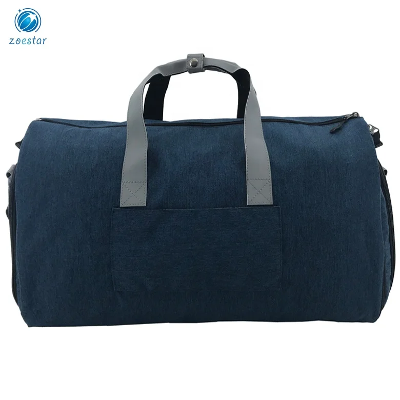 2 In 1 Carry On Travel Suit Holder Duffel with Reflective Handle Convertible Garment Shoulder Bag