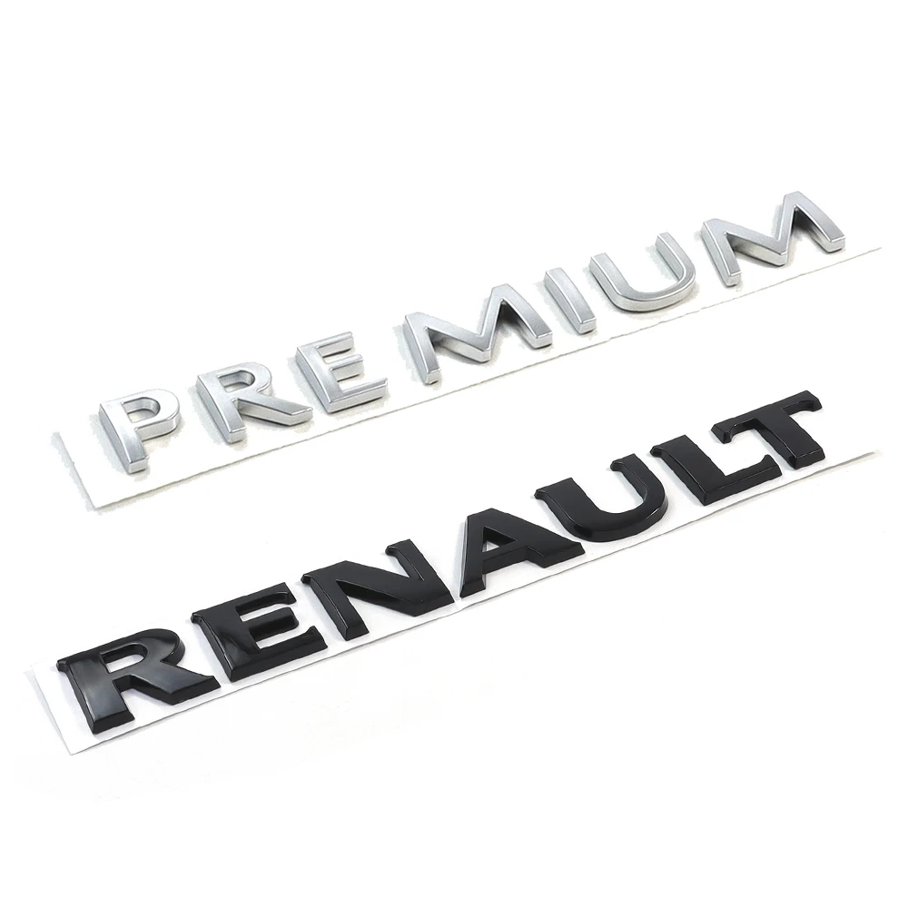 Customized Chrome 3D Silver Black Monogram Design ABS Car Badge Emblem Waterproof Wholesale car emblem