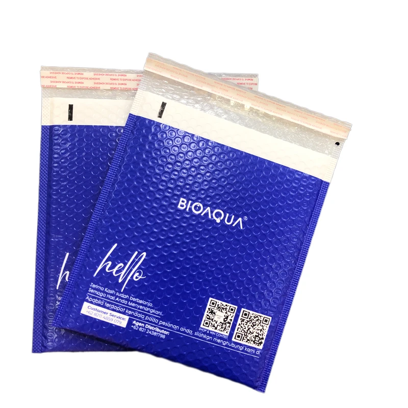 Customized Color And Logo Self Sealing  Tape  Bubble Mailer Shipping Packaging Bag