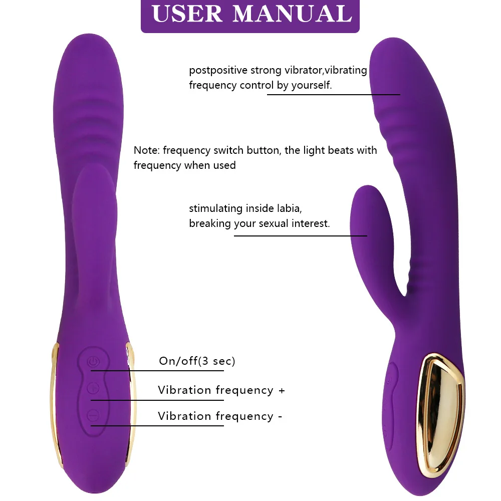 insert vibrator double-head masturbation Professional factory Hot sale & high quality USB charger waterproof