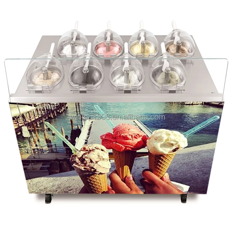 Commercial 8 cylinder smart gelato ice cream machine /machines for fresh gelato/intelligent Batch freezer