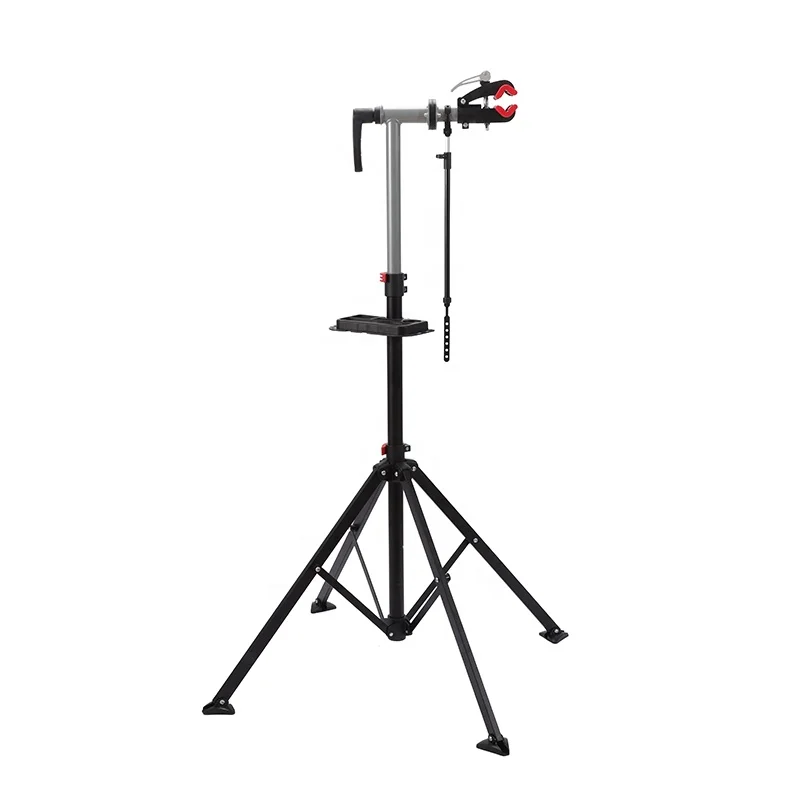 Home Mechanic Folding Black Adjustable Repair Bike Stand Workstand