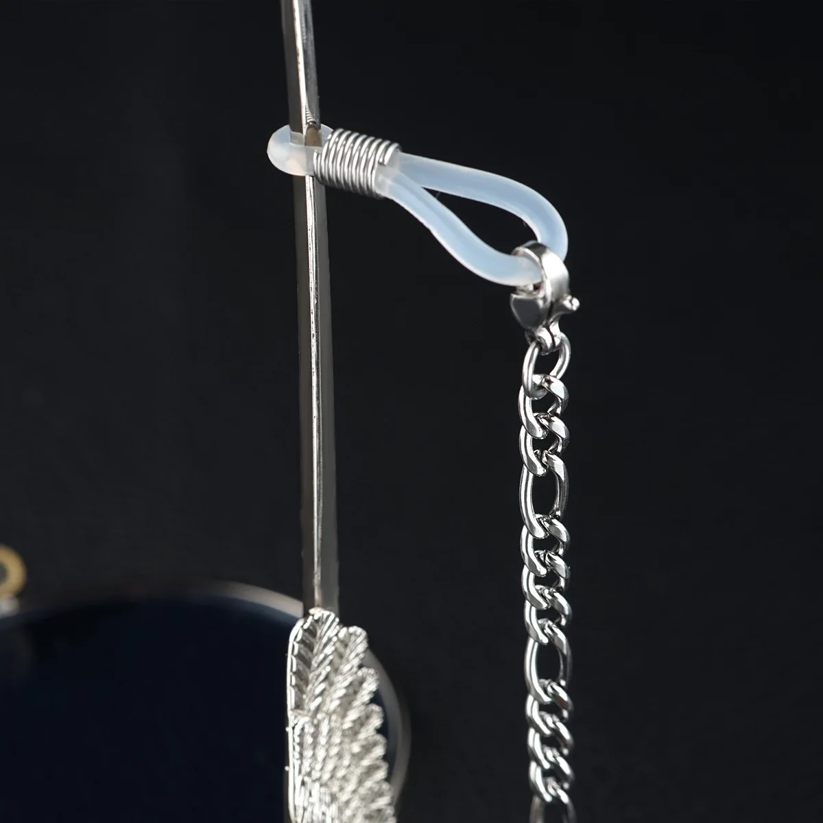 Gold Sunglasses Lanyard Retainer Strap for Men and Women Silver Beaded Glasses Sunglasses Eyeglass Chain