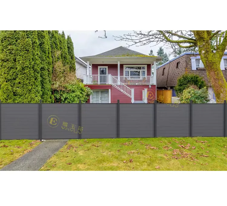WPC Fence Boards Gate Door 8ft Cap Diy Stand Material Outdoor Garden Board WPC Fence Composite Fence 1.2 Rice High