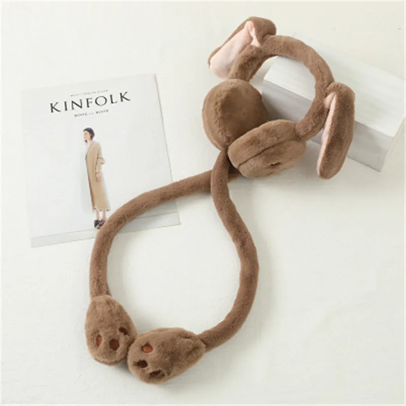 Hot earmuffs will move rabbit ears cute earmuffs female winter weather warm earmuffs antifreeze package ear hat R0866