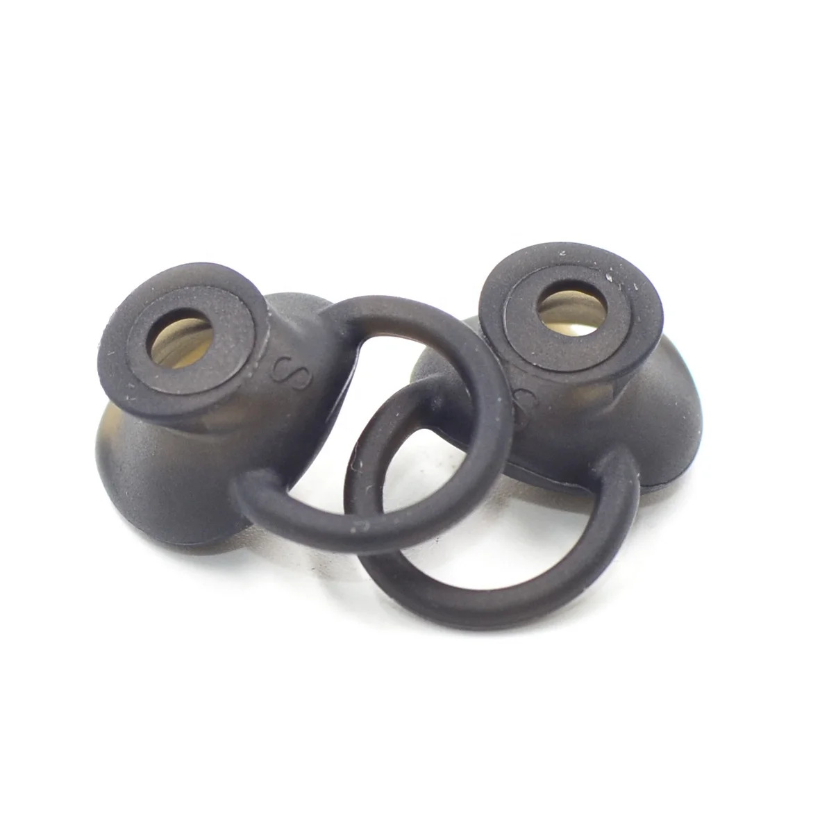 Replacement Black Ear Buds Gel tips silicone ear cushion pads oxygen users for TalkBand B5 B 5 Smart Bracelet Wearable ear pads