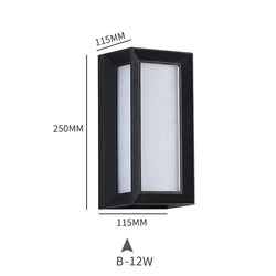 Outdoor Wall Light Modern Wall Sconces  Porch Exterior Lights Fixture  Wall Lighting Suitable for Patio,Bathroom,Hallway, Living