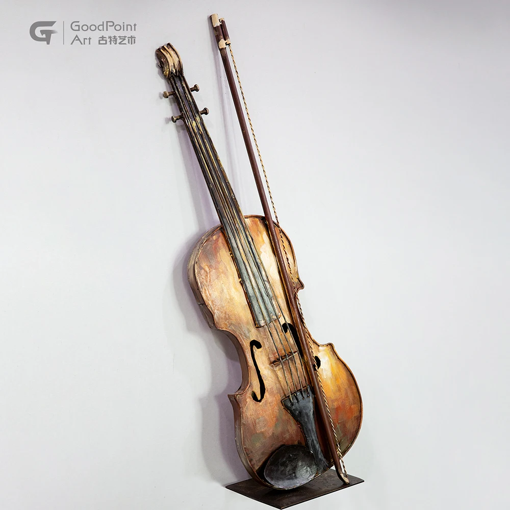 
Office decor products new 3d hand painted modern violin sculpture 